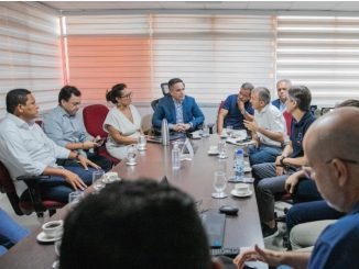 Governador Paulo Dantas recebeu o presidente do Conselho Gestor do Grupo, Ilson Mateus, na Secretaria da Fazenda