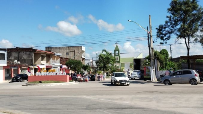 entrada do bairro de Mangazala Poro Calvo Alagoas