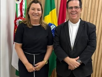prefeita eronita e Dom Carlos Alberto Breis