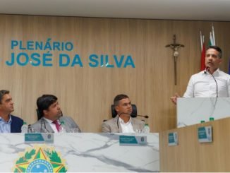 Foto: Governador Paulo Dantas fala sobre andamento das obras do Aeroporto Costa dos Corais. Crédito: Thiago Sampaio / Agência Alagoas